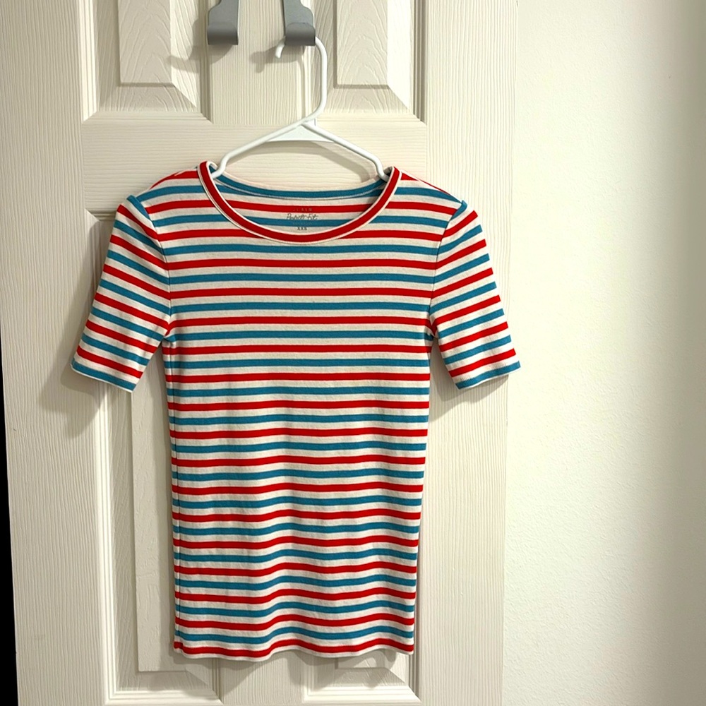 J. Crew Perfect Fit Striped Tee XXS